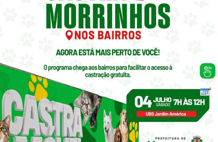 Maior programa de castração da história de Morrinhos ganha as ruas e Castramóvel inicia atendimento nos bairros
