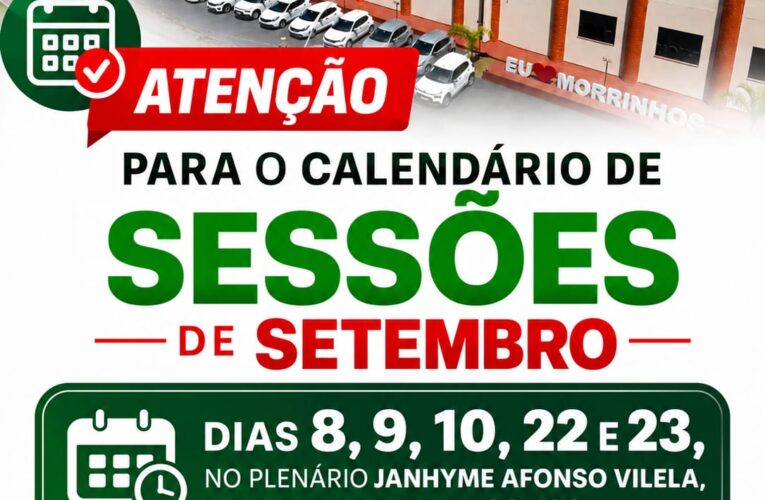 Sessões mês de Setembro